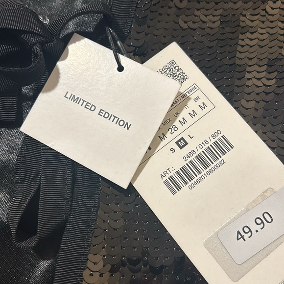 NWT Zara sequin crop top - Picture 7 of 7